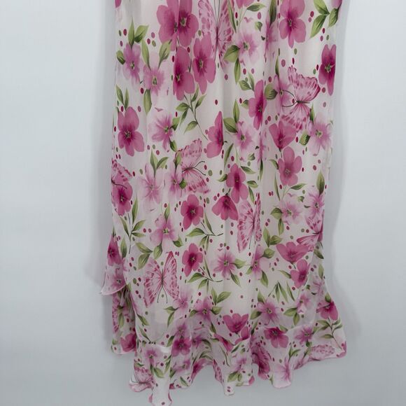 She’s The 1 Girls Floral Butterfly Midi Dress Y2k Size 16 Girl - Picture 9 of 9